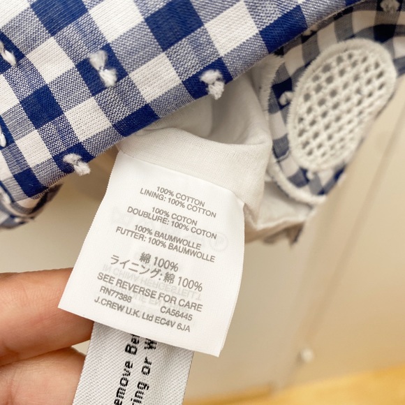 J.CREW Gingham Sleeveless Tie Top - Picture 9 of 11